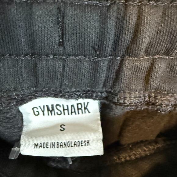 Gymshark Pants Adult Small Black Joggers Fleece Sweatpants Athletic Mens - Picture 7 of 9